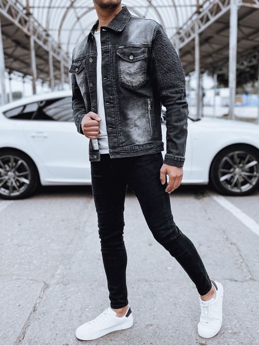 Original črna denim jakna