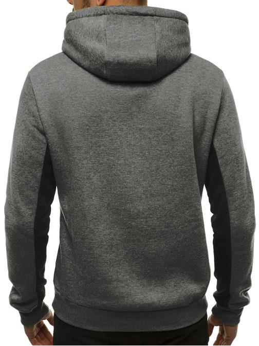 Stilski črn pulover s kapuco JS/KS2115Z