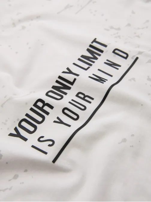 Brezčasna bela moška majica z V1 TSFP-0187