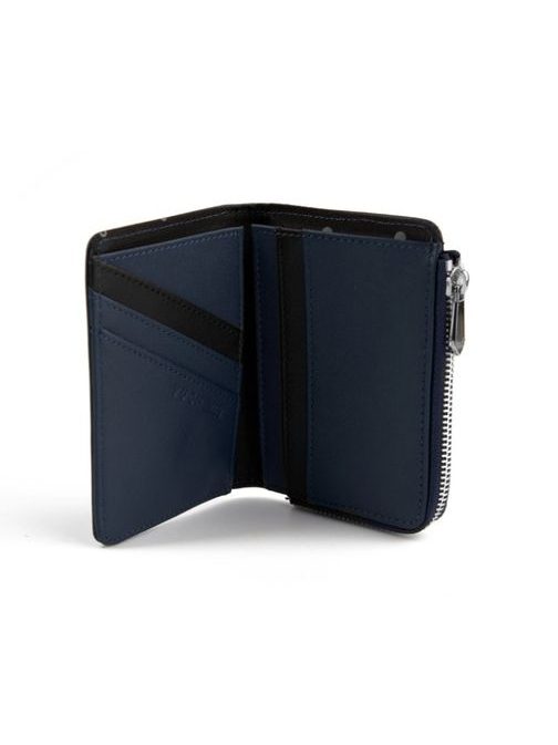 Temno modra usnjena denarnica Hank