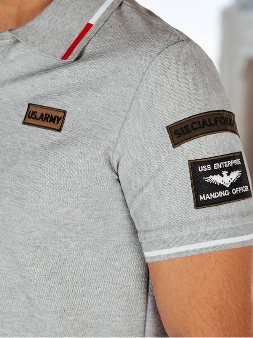 Modna siva moška polo majica