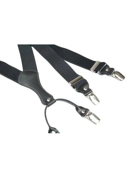 Črne naramnice z nežnim vzorcem