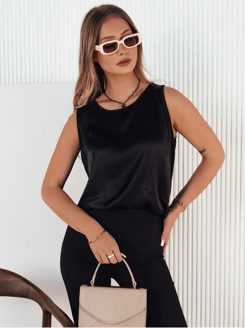 Unikaten ženski črni top Fossat