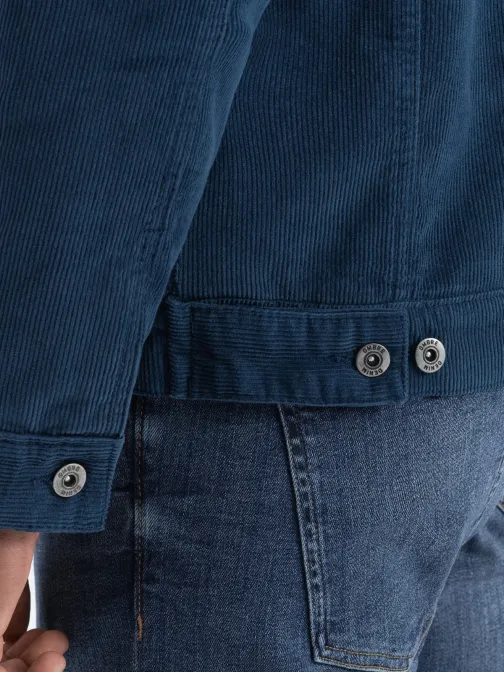 Granatna prehodna jeans jakna C524