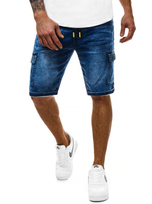 ZANIMIVE MODRE JEANS KRATKE HLAČE OZONEE RF/HY330/3