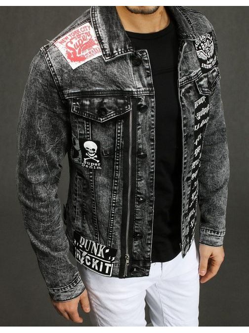 Stilska jeans grafit jakna