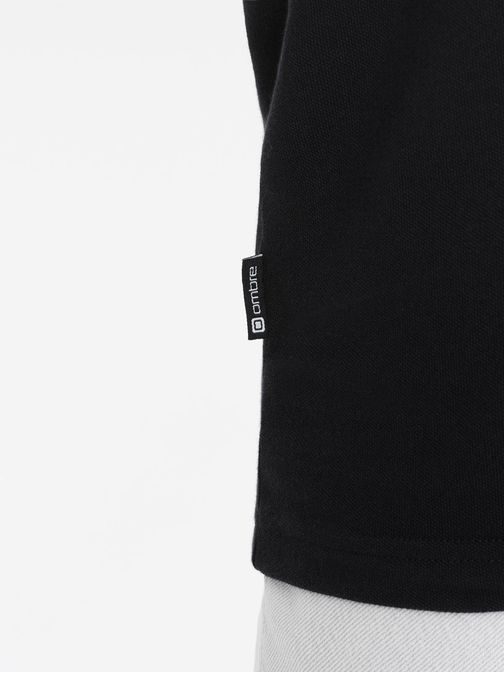 Atraktivna črna polo majica V2 POSS-0127