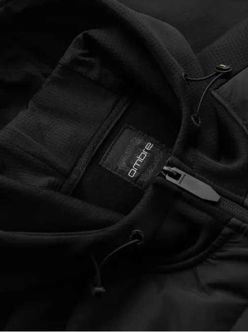 Moderna črna moška prehodna jakna V5 JANP-160