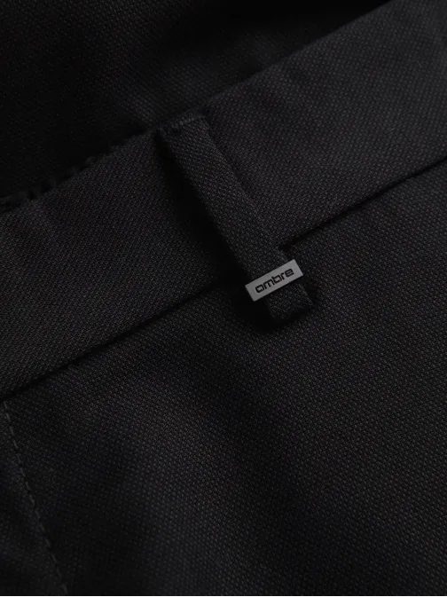 Moške črne chino hlače REGULAR V4 P1525