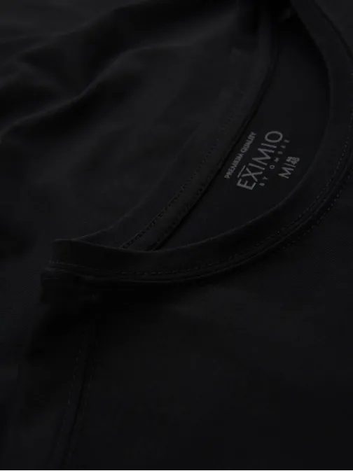 Unikatna črna majica z logotipom  V1 TSBC-0222