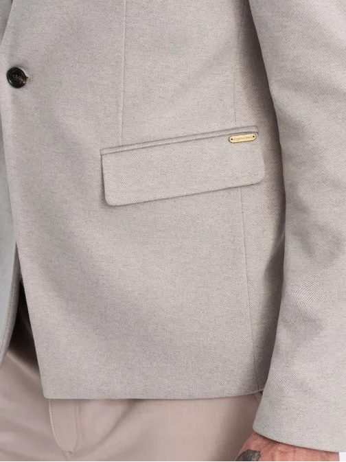 Brezčasen bež suknjič s stoječim ovratnikom V3 BLZB-0131