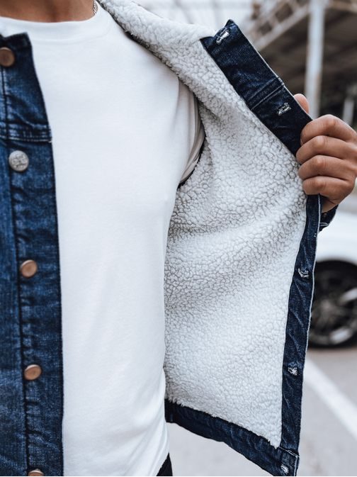 Originalna temno modra prehodna jeans jakna