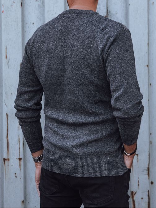 Sodoben temno siv moški pulover