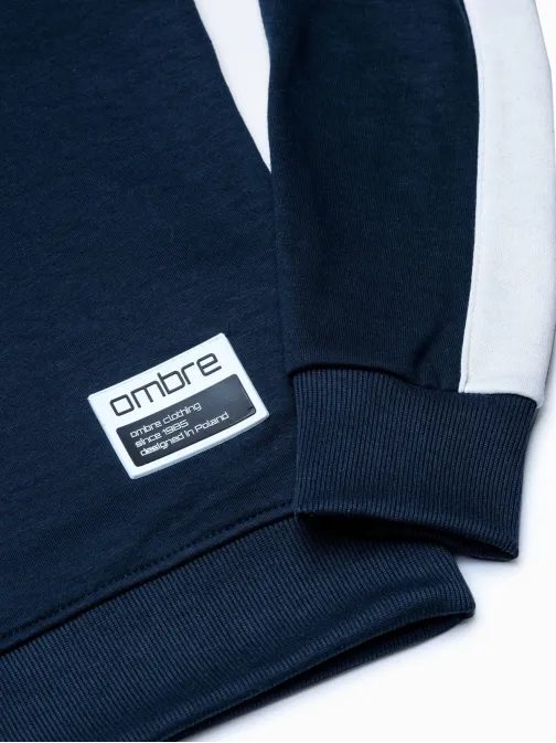 Čudoviti granat pulover brez kapuce B1081