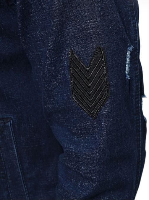 Stilska granatna jeans jakna Security NB/MJ509B