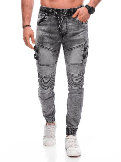 Brezčasne sive jogger hlače P1462