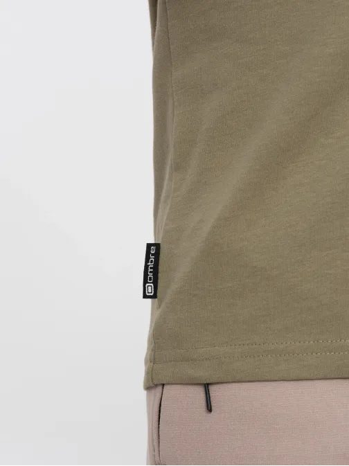 Trendovska olivno zelena majica V2 LSPT-0118