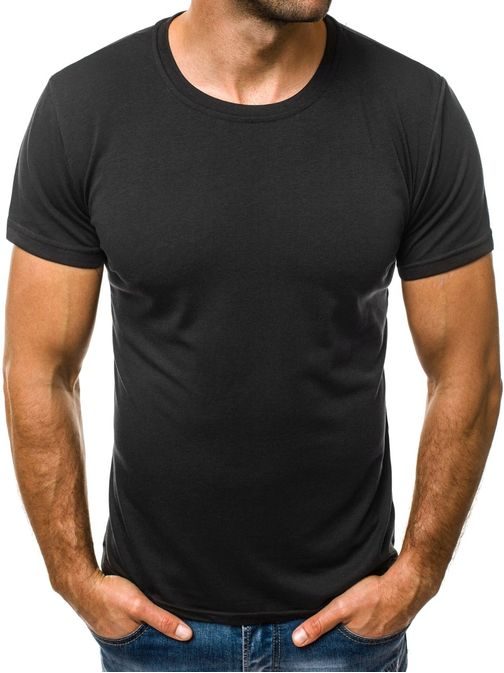 Preprosta črna moška majica JS/712005Z