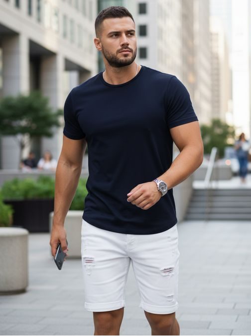 Bombažna majica s kratkimi rokavi v barvi granata