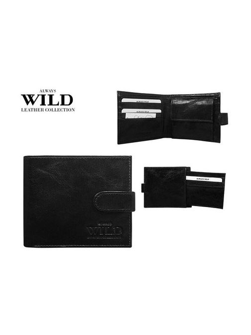 Trendovska črna denarnica z zaponko