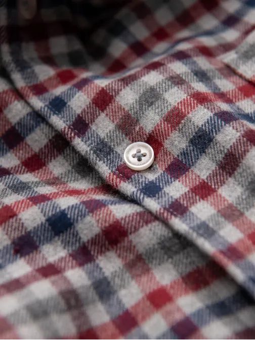 Originalna flanelna karo granat rdeča srajca V3 SHCS-0150