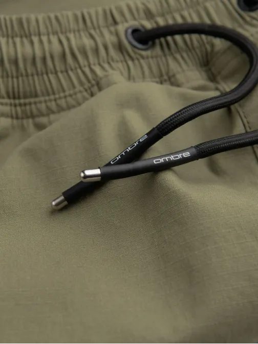 Brezčasne olivno zelene jogger hlače V1 PAJO-0135