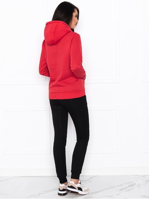 Ženski pulover v rdeči barvi TLR002