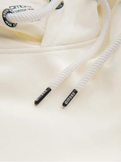 Modna krem majica s kapuco SSBN-0270