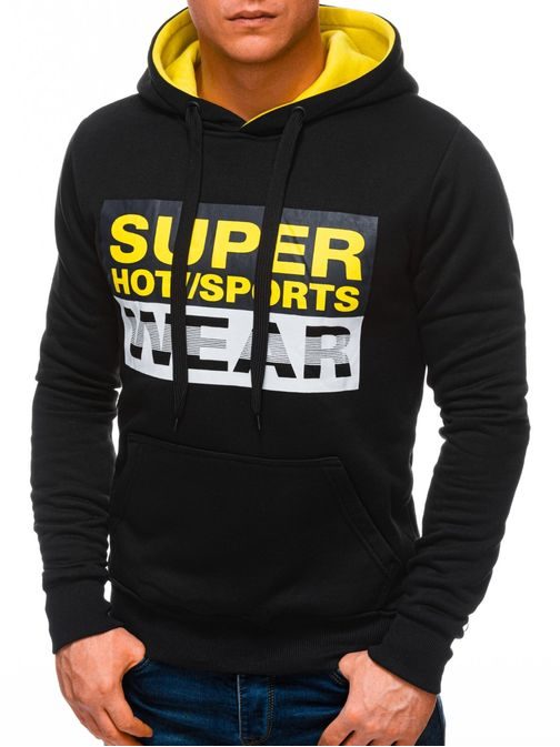 Trendovski črn pulover B1252
