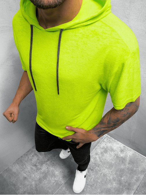 Stilska akvamarin zelena majica s kapuco B/20402019