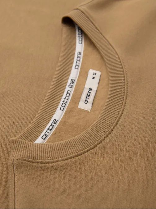 Modna rjava jopica brez kapuce V4 SSBN-0271