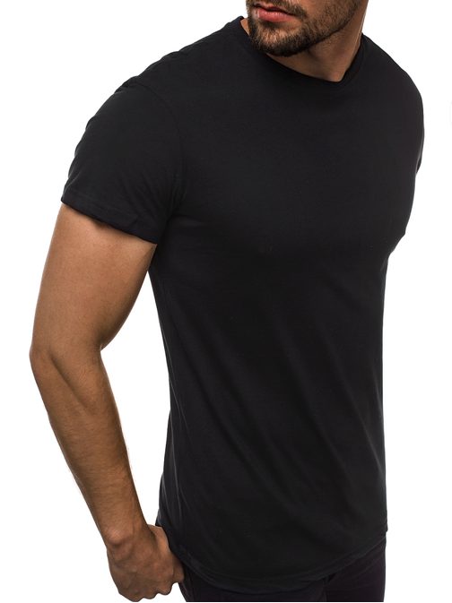 Udobna črna moška majica JS/S02
