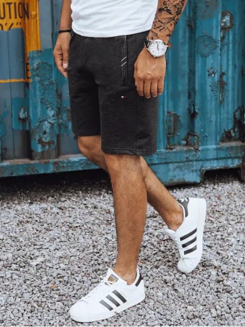 Temno sive športne kratke hlače