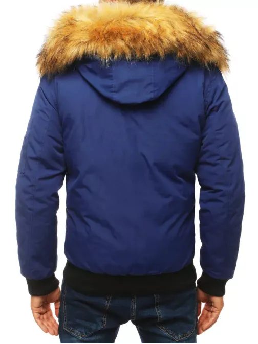 Granatna zimska bunda s kapuco