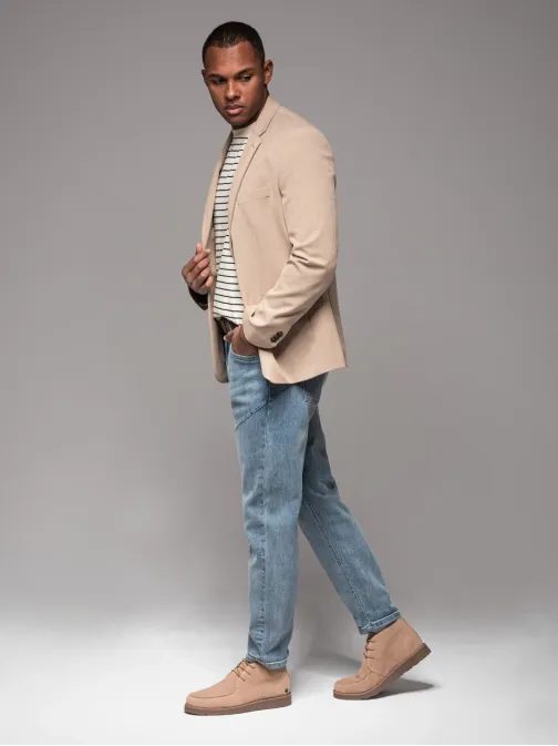 Moške svetlo modre kavbojke V1 PADP-0227