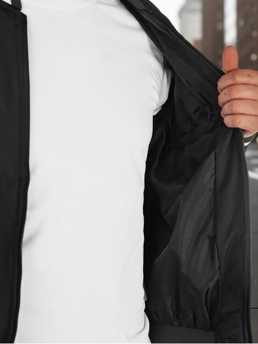 Modna črna bomber jakna