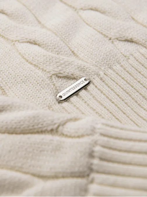 Vzorčast pulover za moške bela  V1 OM-SWZS-0138