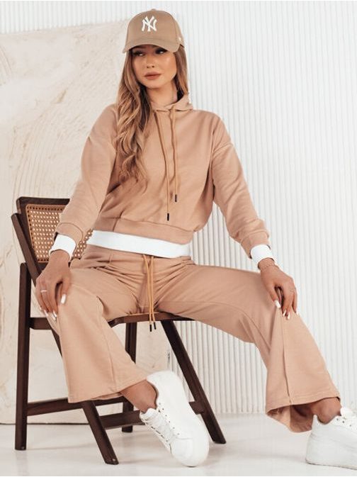 Trendovska ženska trenirka Sanelis v bež barvi