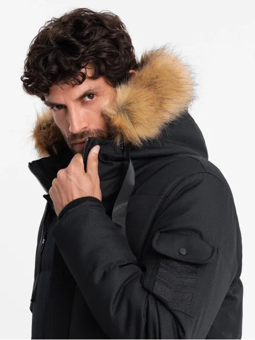 Zimska črna parka V2 JALP-0182