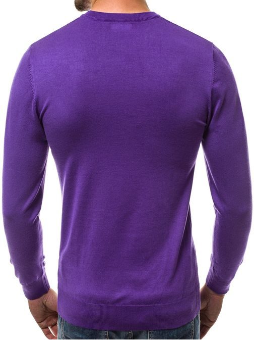 Navaden vijoličen pulover OZONEE BL/M041