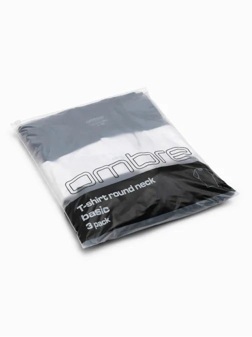 Trojni paket mešanica majic črna/bela/modra V1 TSBS-0268