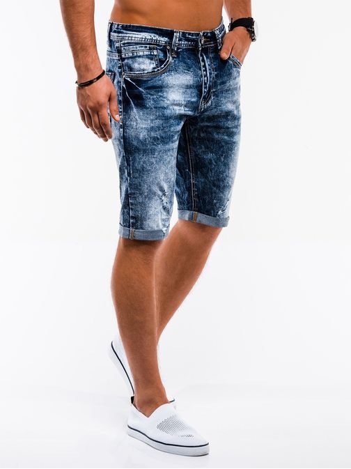 Temno modre jeans kratke hlače w216