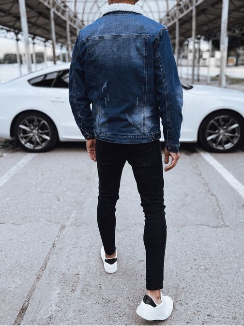 Originalna modra prehodna jeans jakna