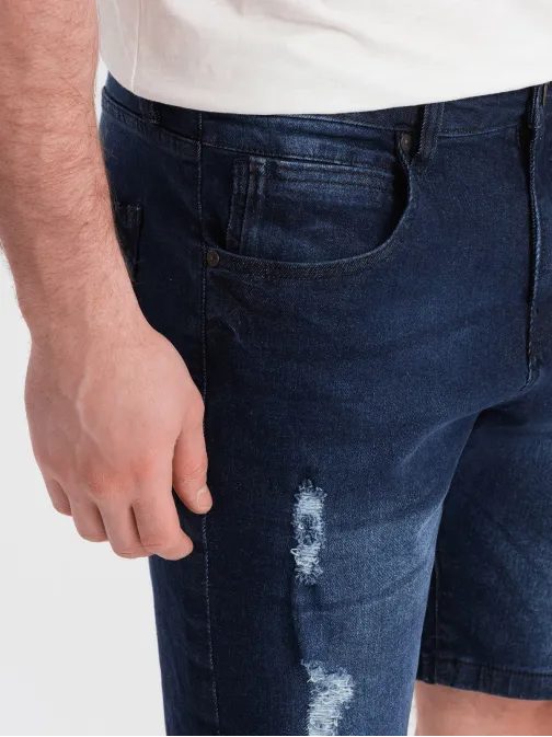 Modne modre jeans kratke hlače V3 SRDS-0146