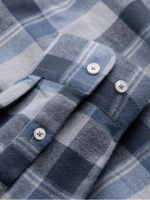 Originalna flanelna karo modra siva srajca V1 SHCS-0150