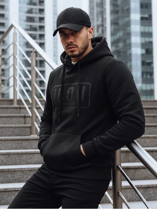 Črna moška majica z napisom ICON