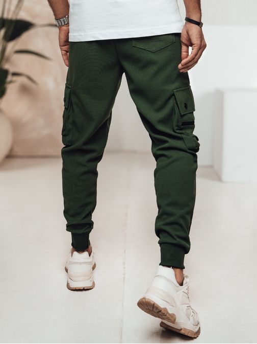 Moške zelene joggerje z žepom