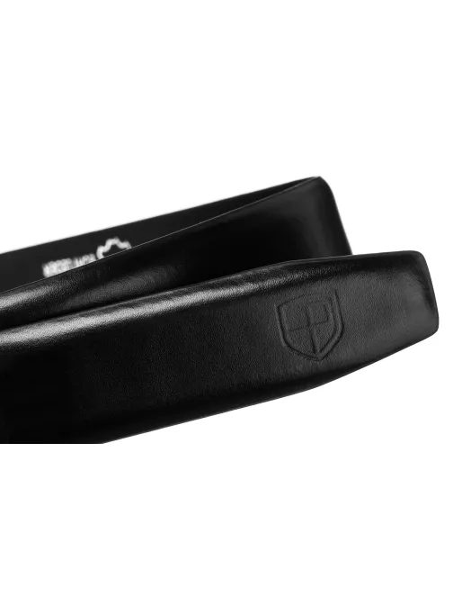 Črn usnjen moški pas Peterson