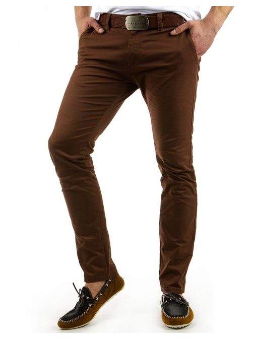 Modne rjave moške hlače - Pravimoski.si