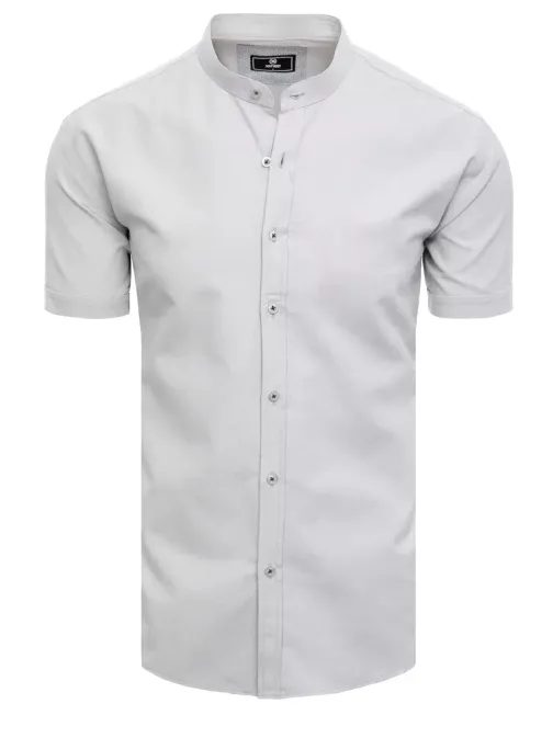 Senzacionalna moška svetlo siva srajca s kratkimi rokavi